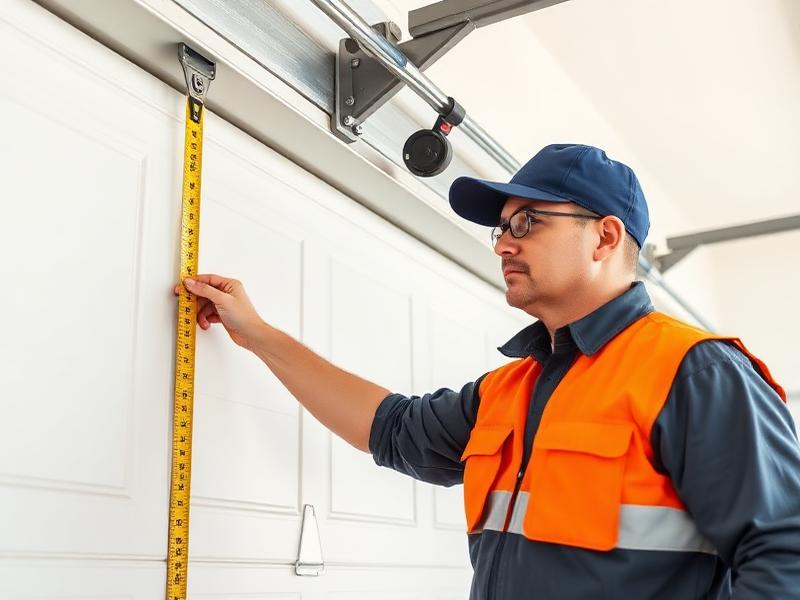 Certified Garage Door Sanford technician measuring for new installation